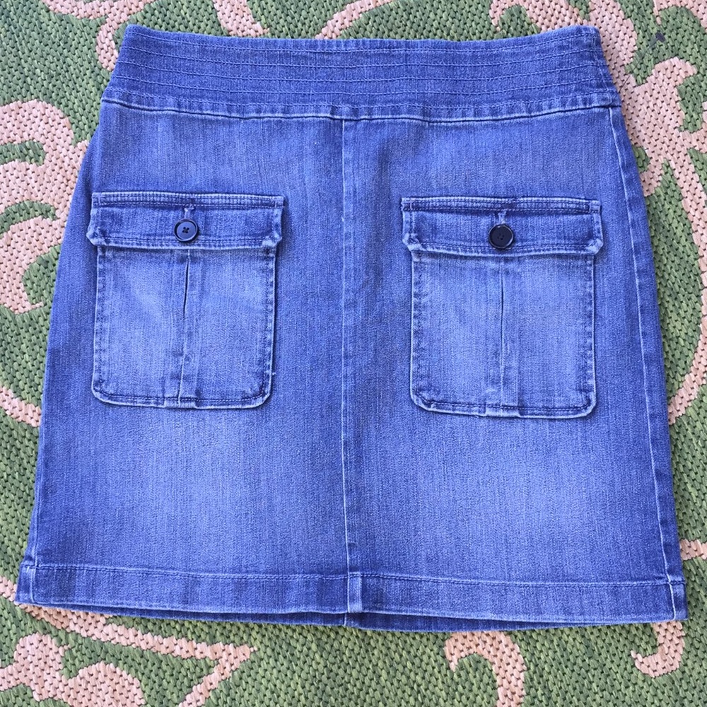 Ann Taylor Loft Jean Mini Skirt